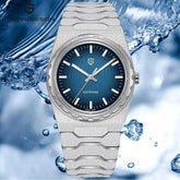 Pagani Design Blue Dial Sapphire Crystal 37MM, Seiko VJ21 Quartz Movement - Pagani Design watches