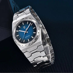 Pagani Design Blue Dial Sapphire Crystal 37MM, Seiko VJ21 Quartz Movement - Pagani Design watches