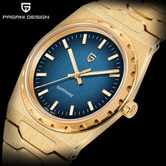 Pagani Design PDYS020 Blue Dial Sapphire Crystal 37MM, Seiko VJ21 Quartz Movement