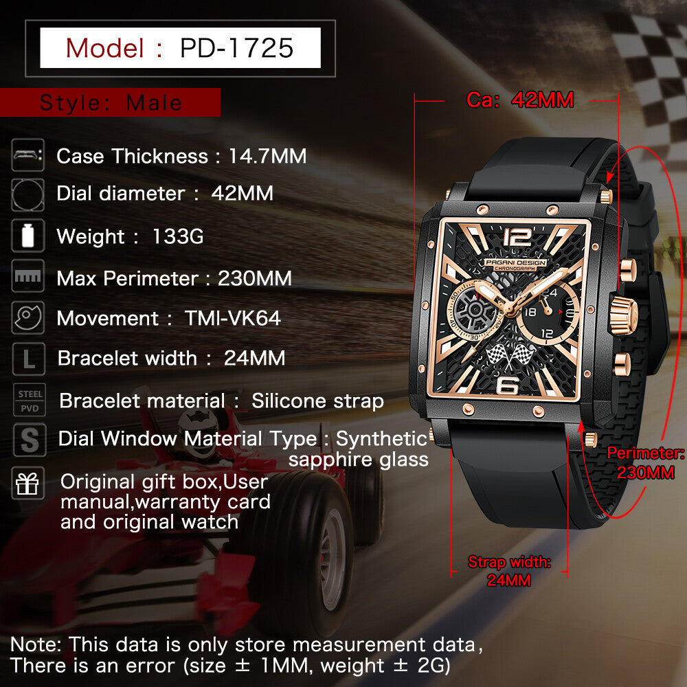 Pagani Design Square Edition Chronograph