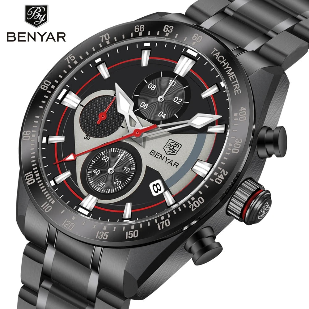 BENYAR Chronograph Watch Quartz