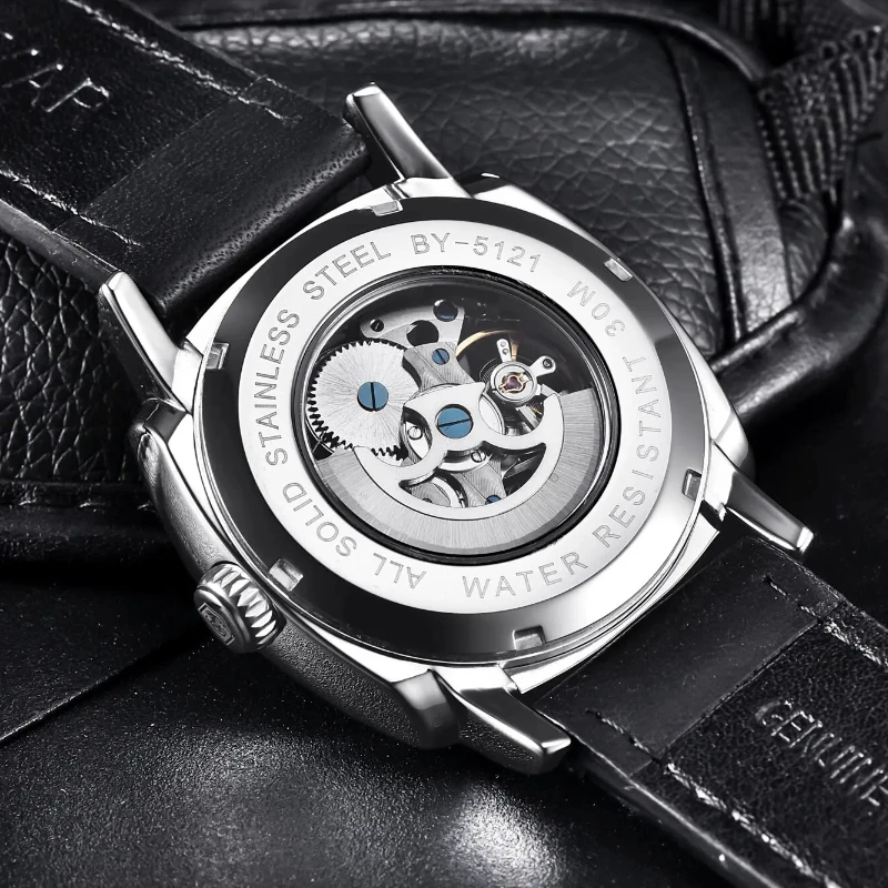 Benyar Luxury Skeleton Tourbillon Automatic Executive Watch