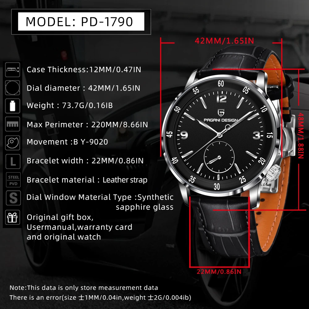Pagani Design Down Second Edition Men's watch