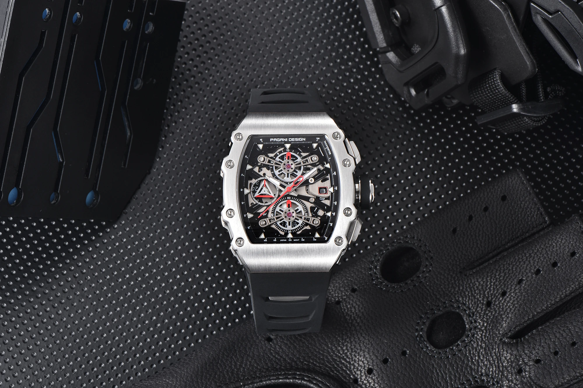 Pagani Design Crystal Skeleton Edition Men's watch