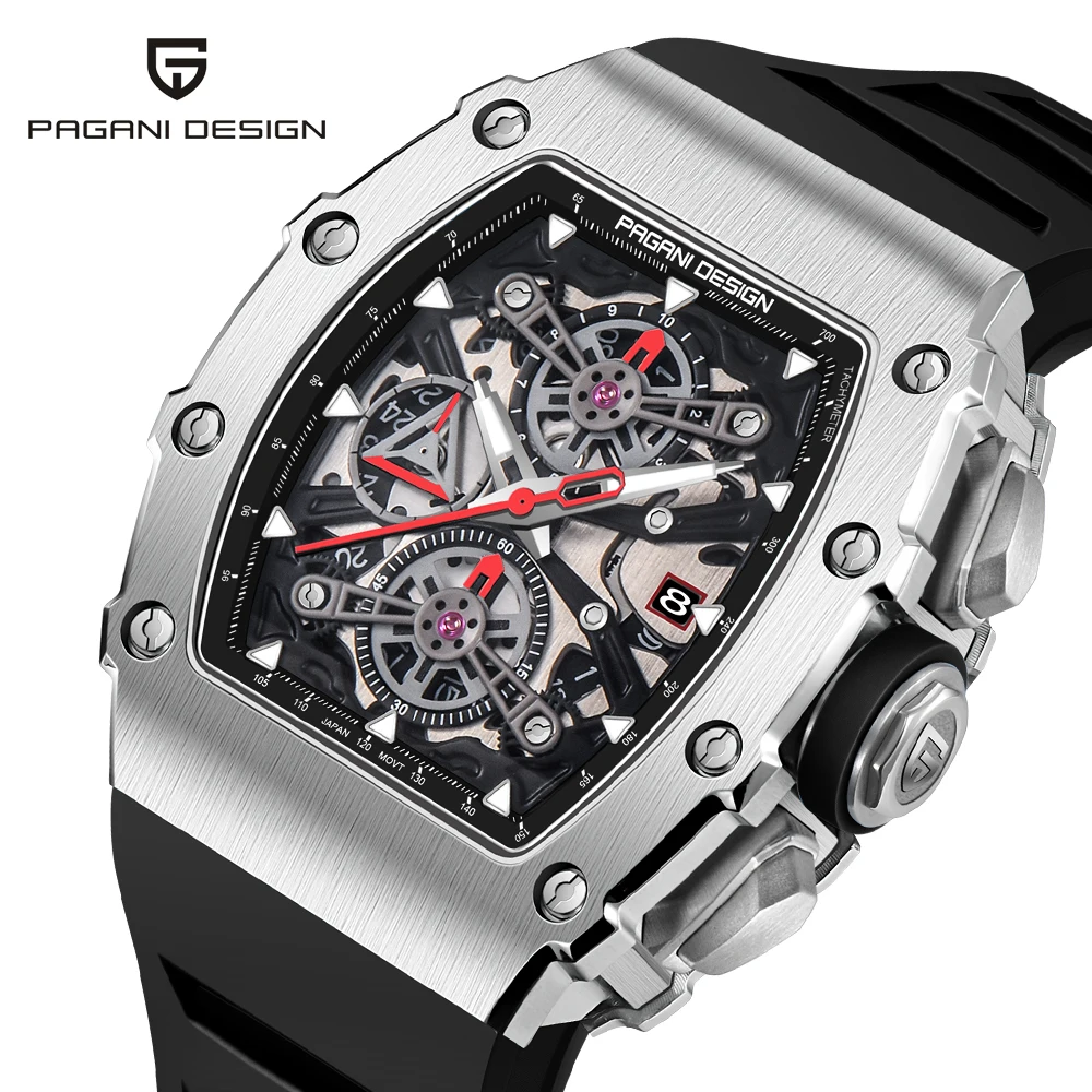 Pagani Design Crystal Skeleton Edition Men's watch