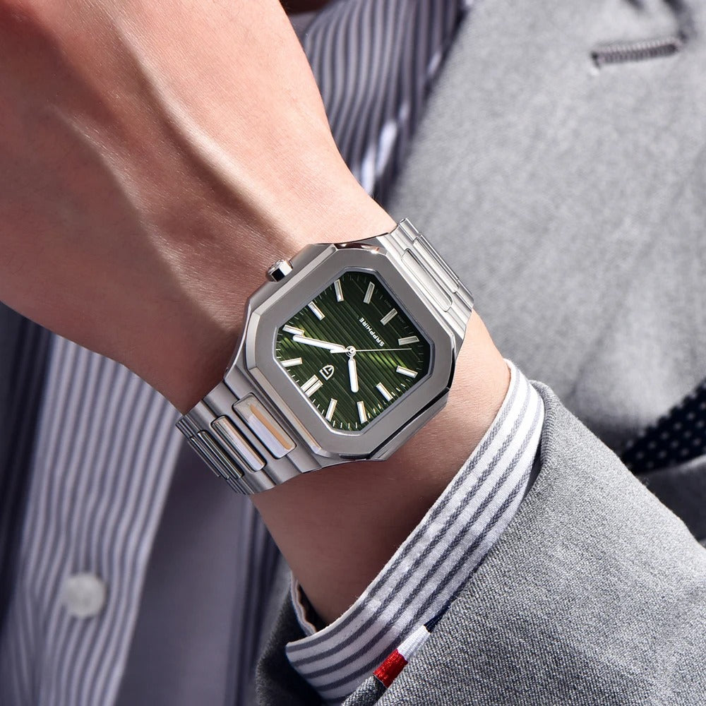 PAGANI DESIGN 2025 New Square Men's Watches Luxury Quartz Watch