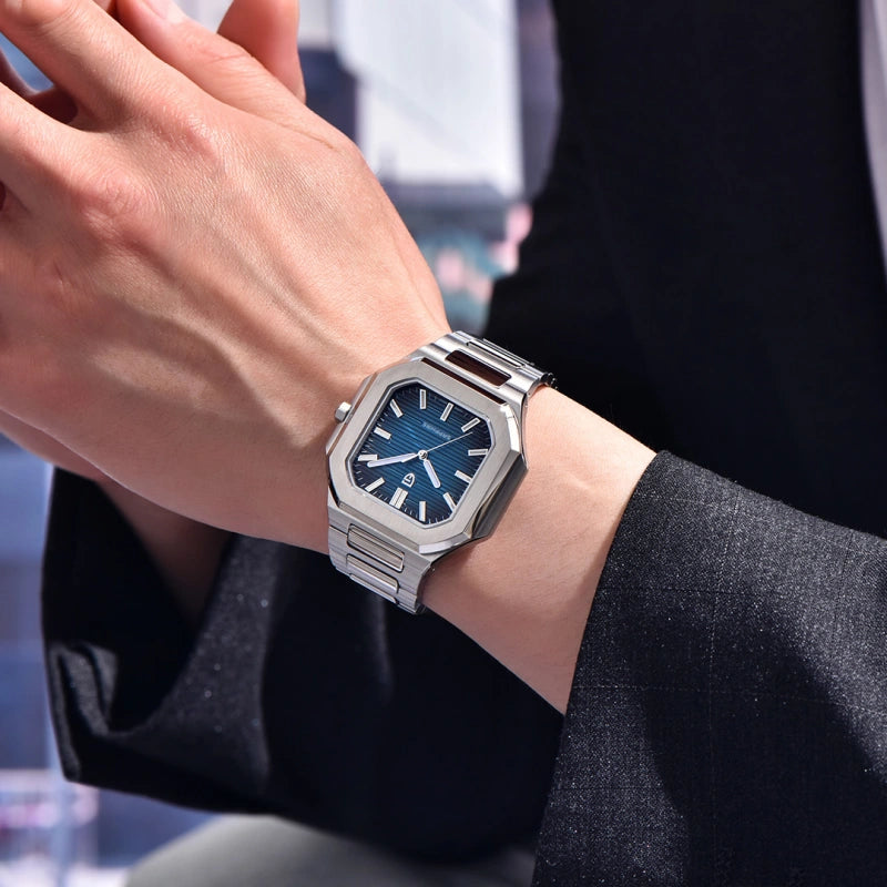 PAGANI DESIGN 2025 New Square Men's Watches Luxury Quartz Watch