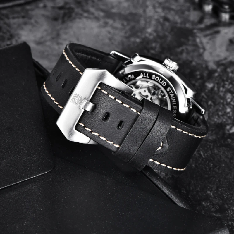 Benyar Luxury Skeleton Tourbillon Automatic Executive Watch