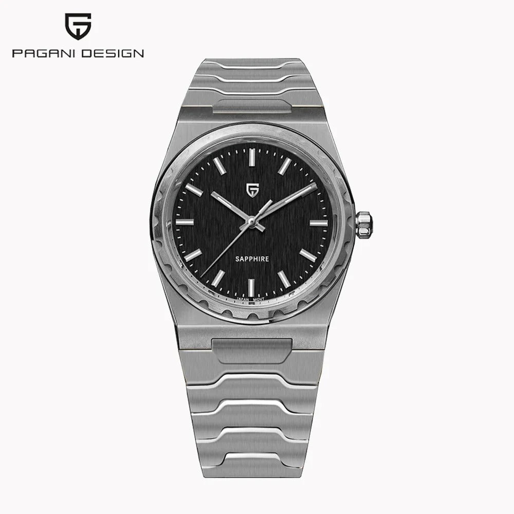 Pagani Design Blue Dial Sapphire Crystal 37MM, Seiko VJ21 Quartz Movement