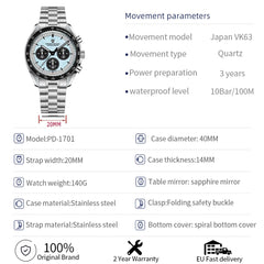 Pagani Design Speedmaster Chronograph Men's watch