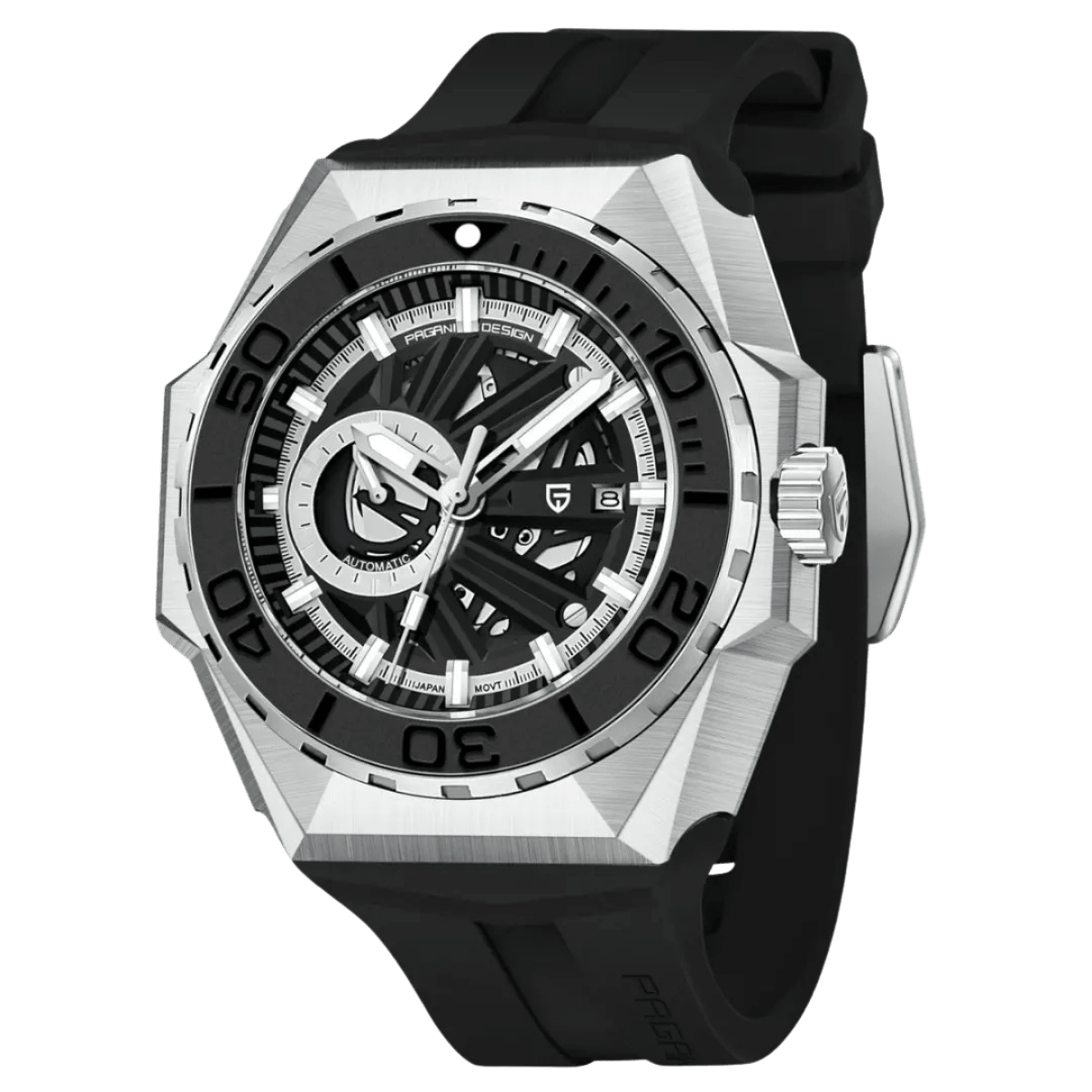 PAGANI DESIGN Sports Skeleton Mens luxury watch